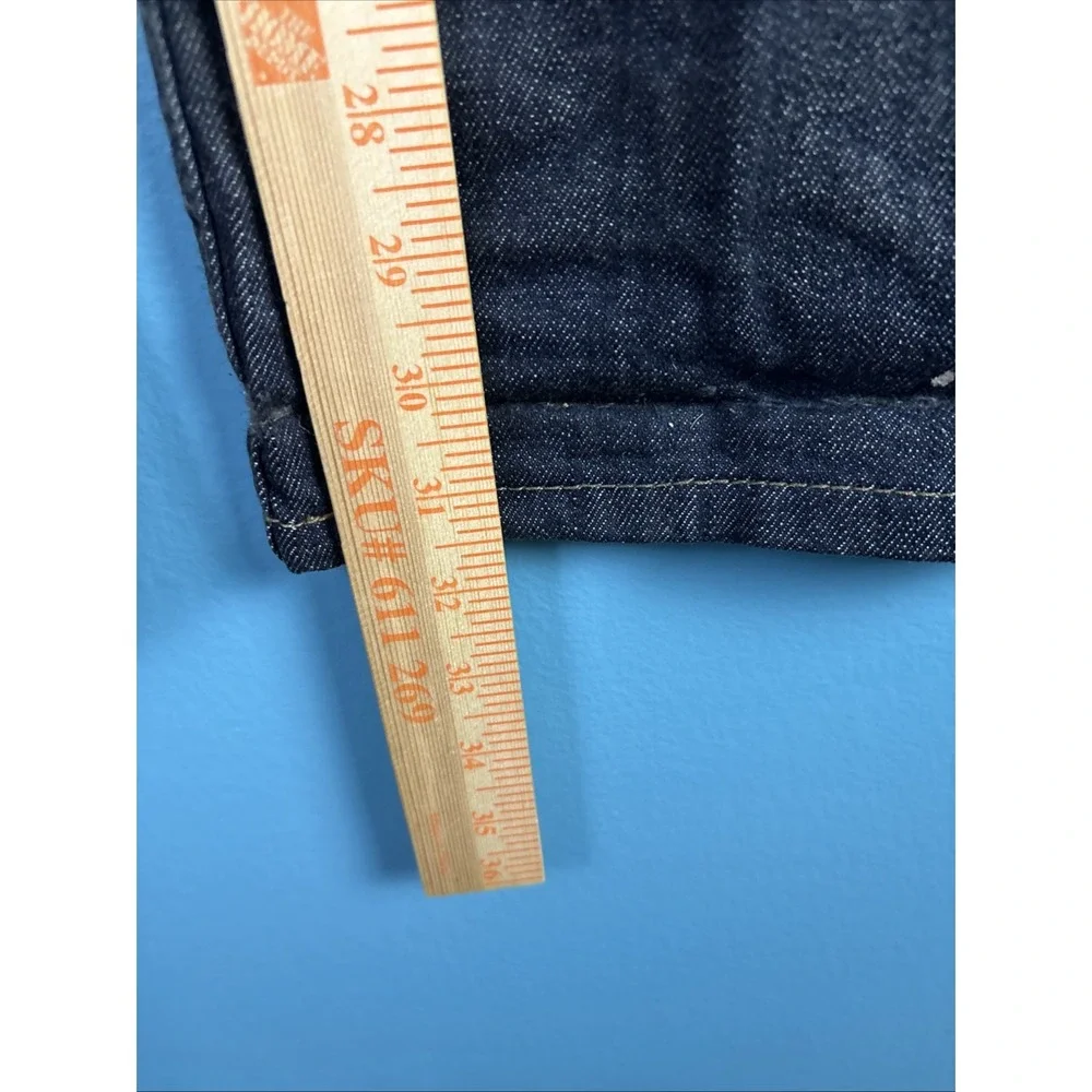 Levi's 514 33 X 32 Straight Fit, Mid Knight Dark Wash Mens Jeans Whiskers Fade